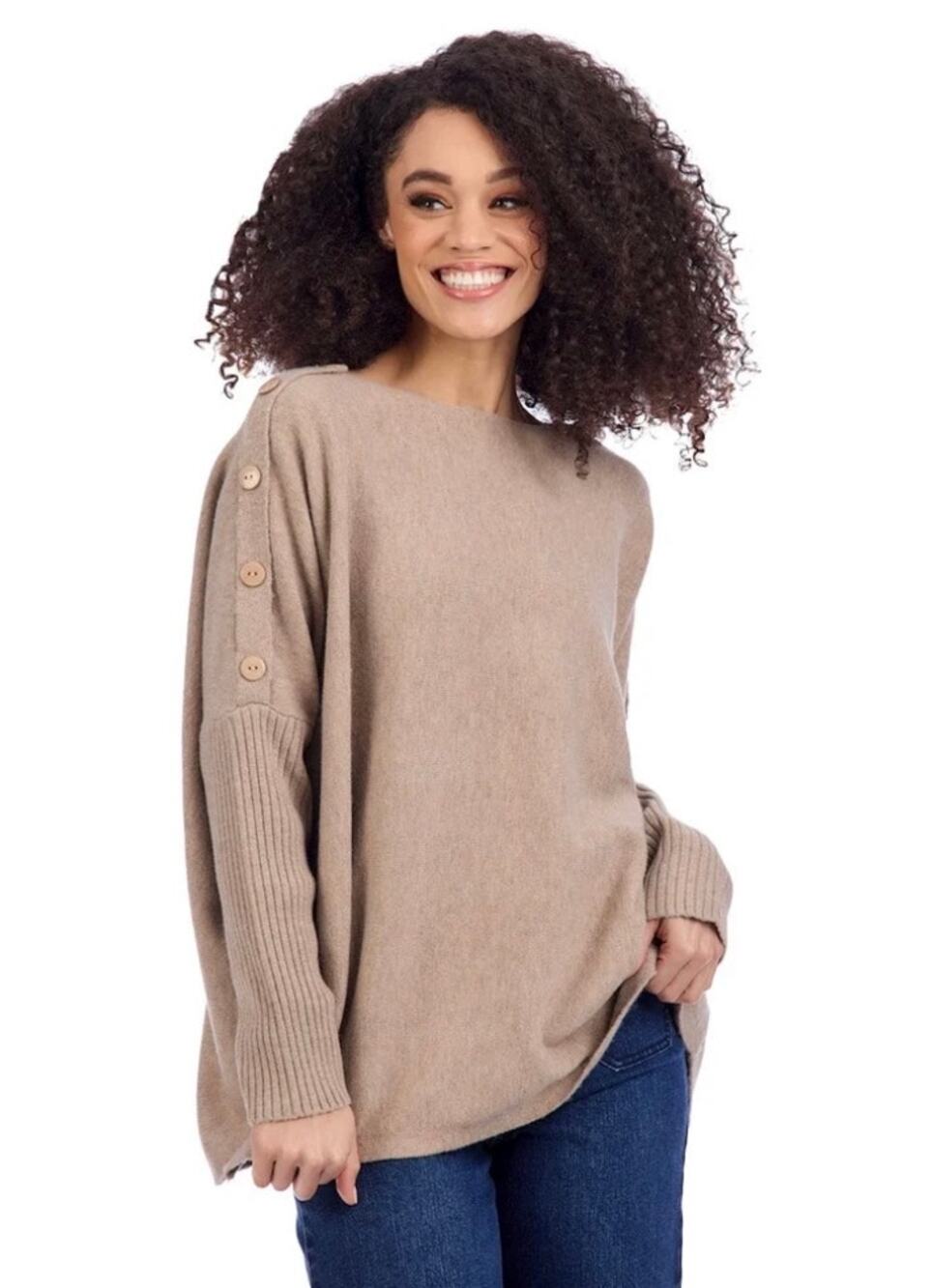 Mud Pie Sheffield Button Sweater